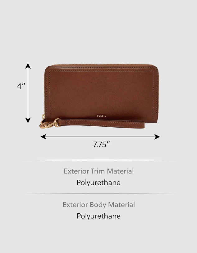 Fossil - Logan Brown Zip Clutch