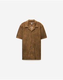 Calibre - Performance Cuban Collar Shirt Tan