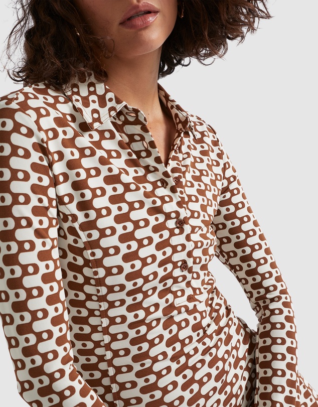 Seed Heritage - Geo Swirl Midi Dress