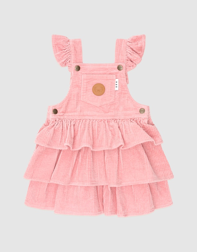 Huxbaby - Classic Tiered Cord Pinafore - Babies-Kids