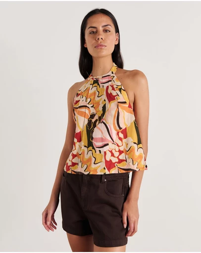 Jag - Lila Halter Top