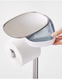 Joseph Joseph - EasyStore™ Stainless Steel Toilet Roll Holder (White)