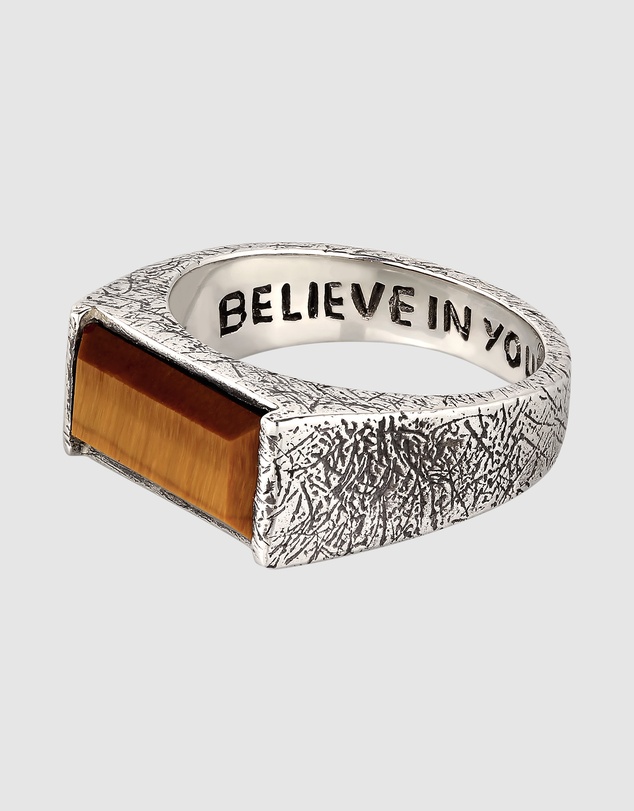 Haze & Glory - ICONIC EXCLUSIVE - Ring Signet Men Tigers Eye 925 Sterling Silver
