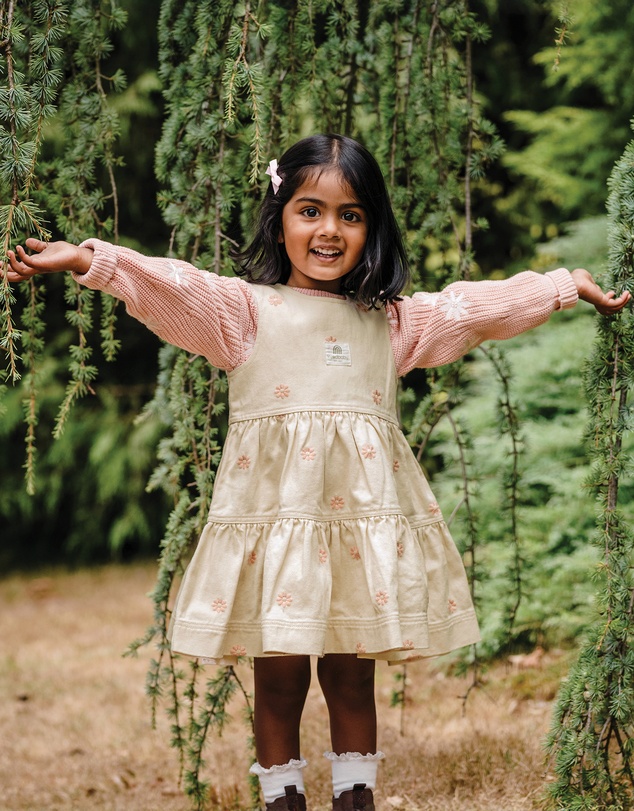 Kynd Baby - Denim Dress in Denim Floral