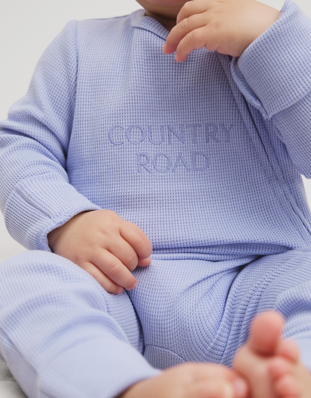 Country Road - Organically Grown Cotton Waffle Jumpsuit