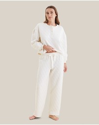 Papinelle - Quilted Cotton Straight Leg Pant