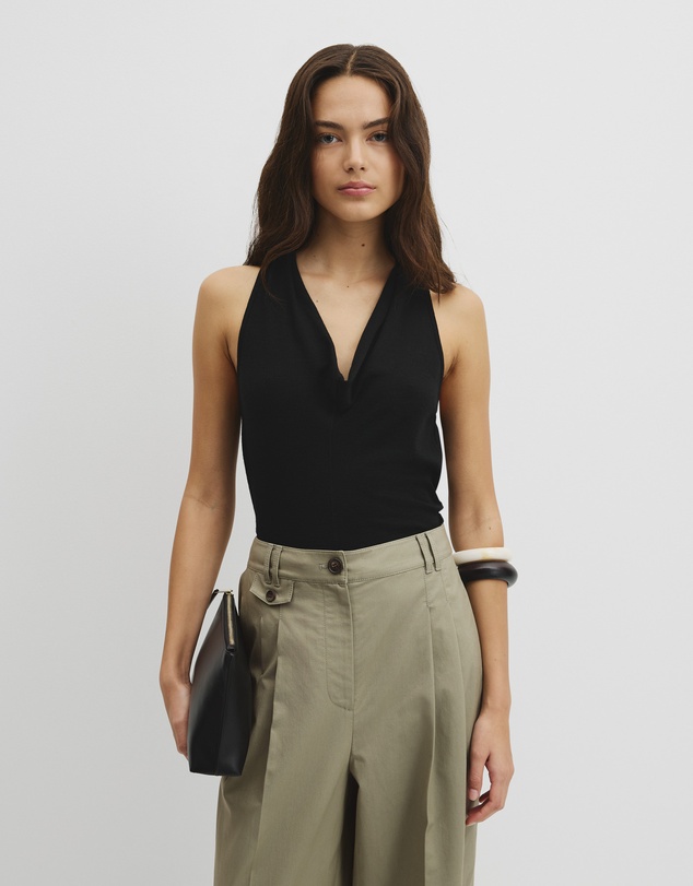 Country Road - Wool V-neck Drape Tank