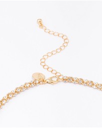 Lovisa - Gold Plated Diamante Fireball Chain Necklace