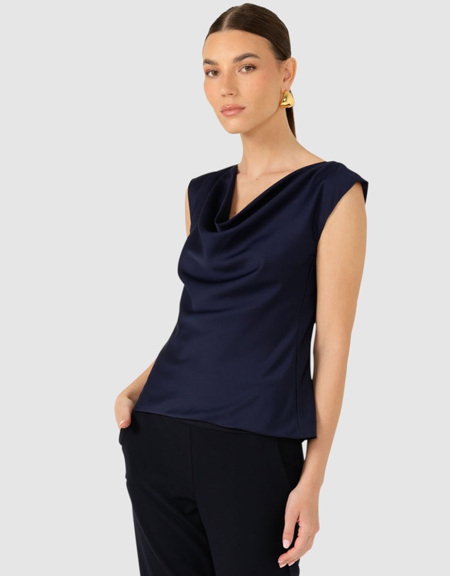 SACHA DRAKE - Luxe Cowl Bias Top
