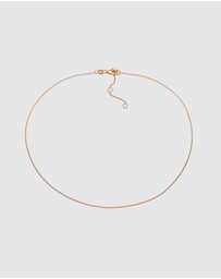 Elli Jewelry - Necklace Choker Armoured Chain 925 Sterling Silver Gold-plated