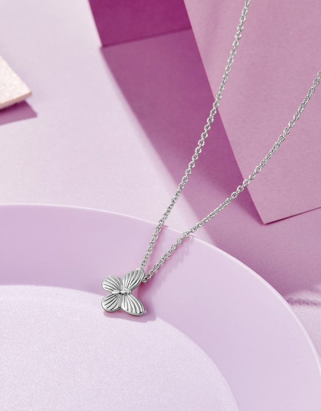 Mestige Kids - Bella Butterfly Necklace - Silver Plated