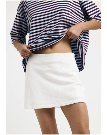 Subtitled - Ella Linen Mini Skirt