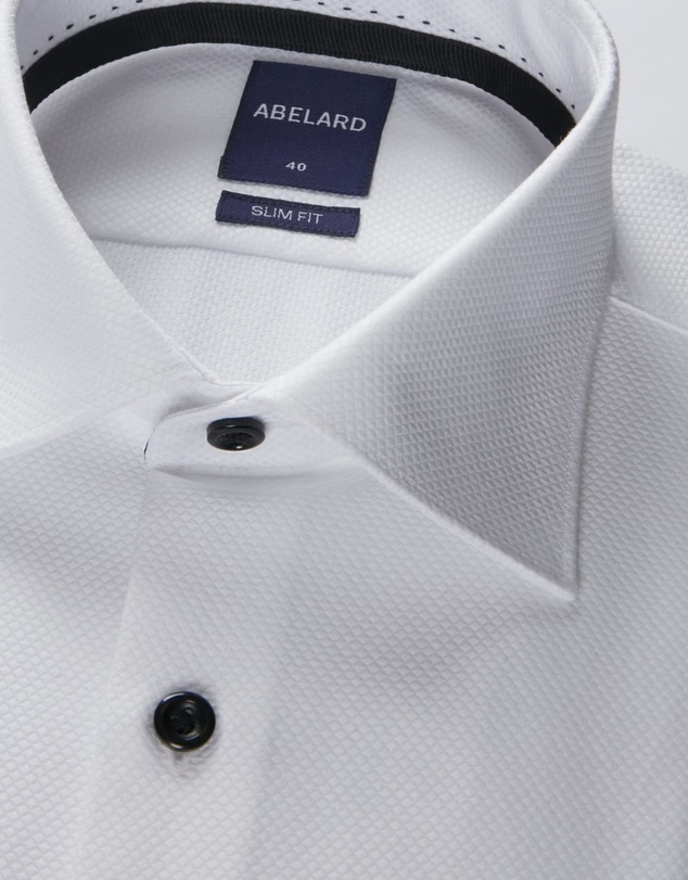 Abelard - Bottone Nero Evening Slim Fit Shirt