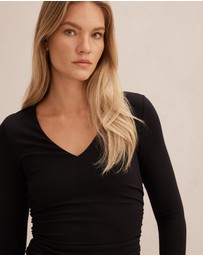 Forever New - Alice V-Neck Long Sleeves Top
