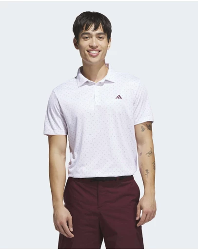 adidas Performance - PERFORMANCE TEXTURED PRINT POLO SHIRT Mens