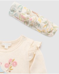 Purebaby - Australiana 3 Piece Gift Pack w Headband