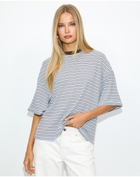 Dazie - Serve Stripe T-Shirt