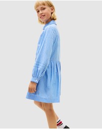 Tommy Hilfiger - Ithica Long Sleeve Shirt Dress - Kids