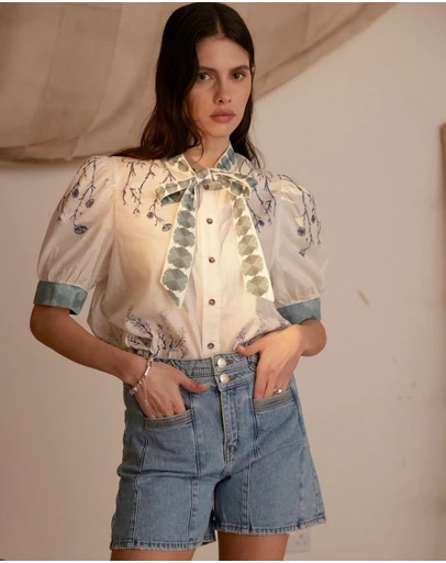 Seventy + Mochi Denim - Poppy Top