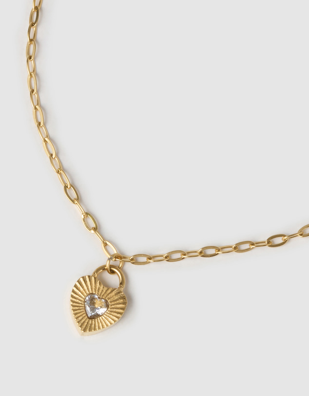 Arms Of Eve - Ruby Heart Bracelet - Stone