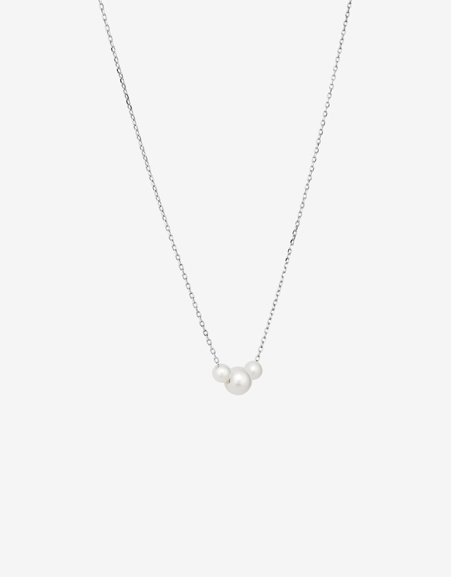Michael Hill - Cultured Freshwater Pearl Stud Earring and Necklace Set in Sterling Silver