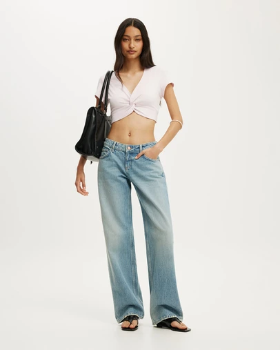Cotton On - Bri Cropped Cardi Tee