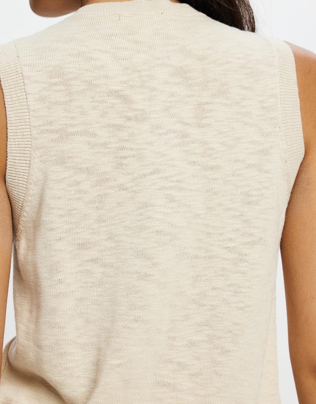 White By FTL - Kyra Button Tank