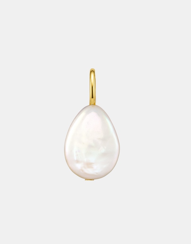 Zoe Olivia - 14K Gold Vermeil Pearl Short Charm