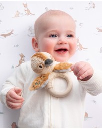 Living Textiles - Ring Rattle - Kookaburra