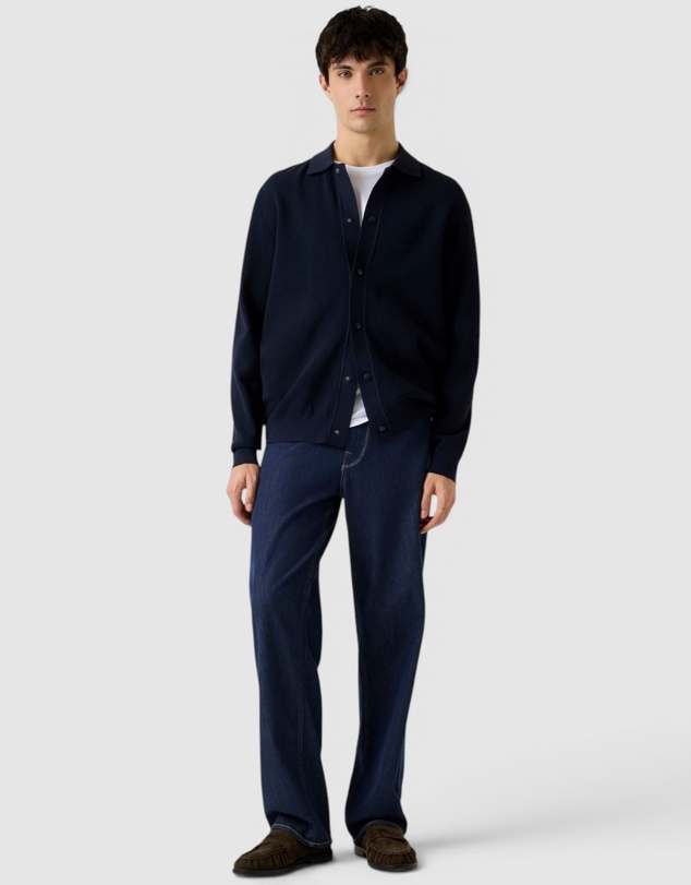 GUESS - Polo Buttoned Tech Cardigan Sweater