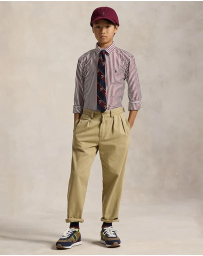 Polo Ralph Lauren - Striped Cotton Poplin Shirt - ICONIC EXCLUSIVE - Teens