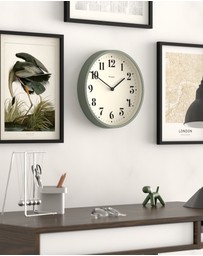 Newgate - Newgate Number Four Wall Clock Matte Asparagus Green