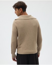 AERE - Wool Blend Quarter Zip