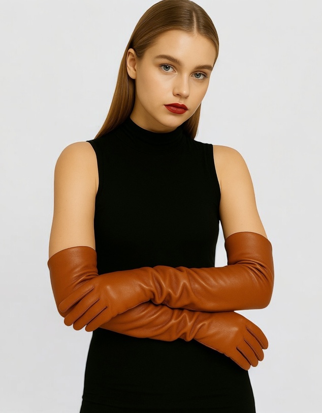 High Heel Jungle - Florence Lambskin Leather Opera Length Gloves