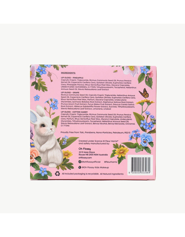 Oh Flossy - X Fleur Harris Garden of Dreams Collection Natural Lip Gloss Set