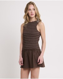 Subtitled - Delmore Shirred Dress