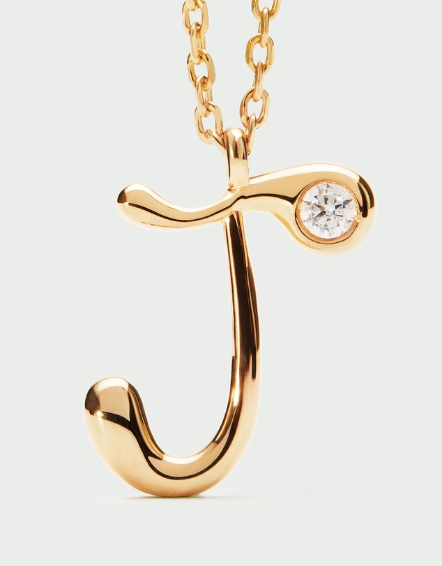 PDPAOLA - Initial 2026 J Pendant Necklace
