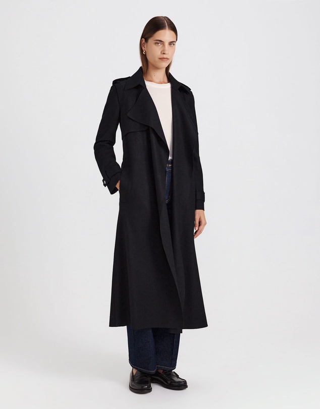 SABA - Karla Wool Longline Trench Coat