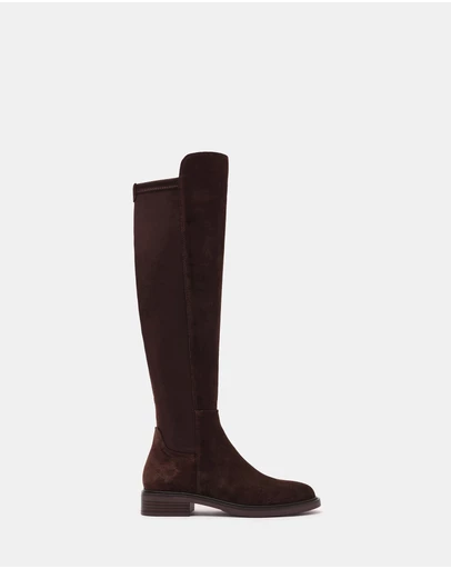 Steve Madden - Resonate Dark Brown Suede Boots