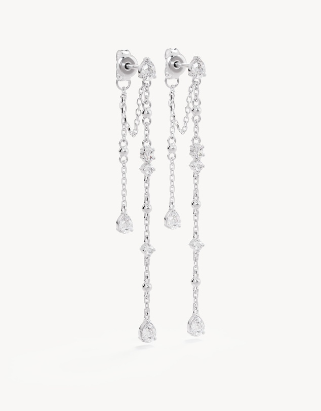 By Charlotte - Cosmic Whisper Chain Earrings