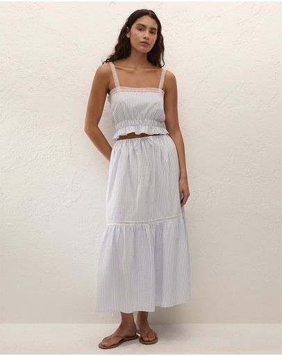 Carmen Stripe & Light Blue White