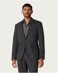 Politix - Slim Stretch Wool Blend Tailored Jacket