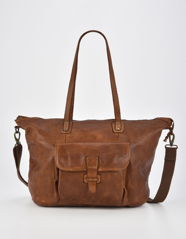Cobb & Co - Rochester Washed Leather Weekender Bag