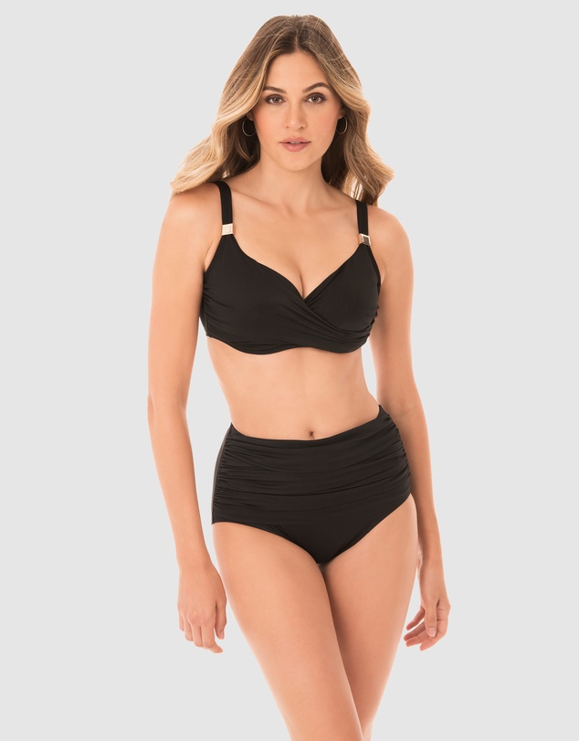 Miraclesuit Swimwear  - Surplice Supportive Underwired Full Bust Bikini Top