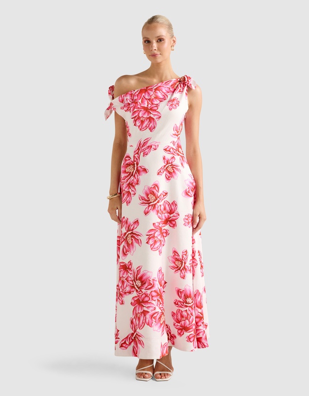 Forever New - Vinetta Asymmetric Bow Midi Dress