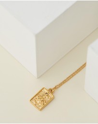 Carly Paiker - Aquarius Star Sign Zodiac Tag Necklace
