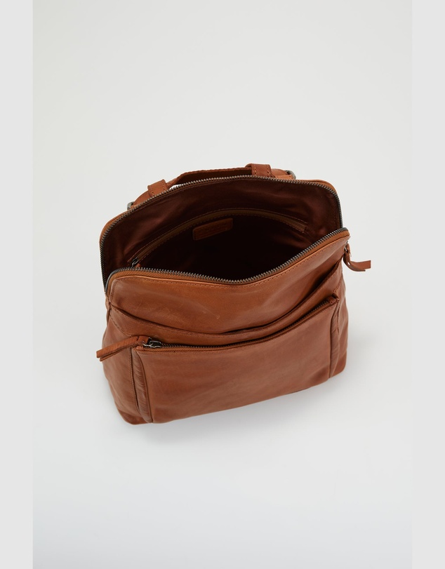 Evity - Maya Leather Convertible Backpack