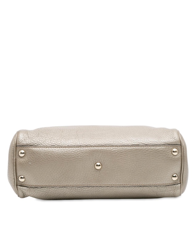 Pre-Loved by Azura Reborn - Pre-Loved Small Calfskin Bamboo Shopper Satchel