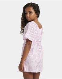 Roxy - Girls 8 to 16 Daisy Check Mini Dress