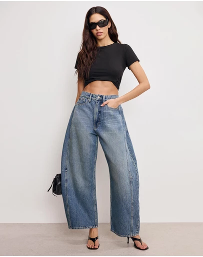 Good American - Good Extreme Barrel Jeans